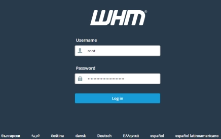 Whm cpanel