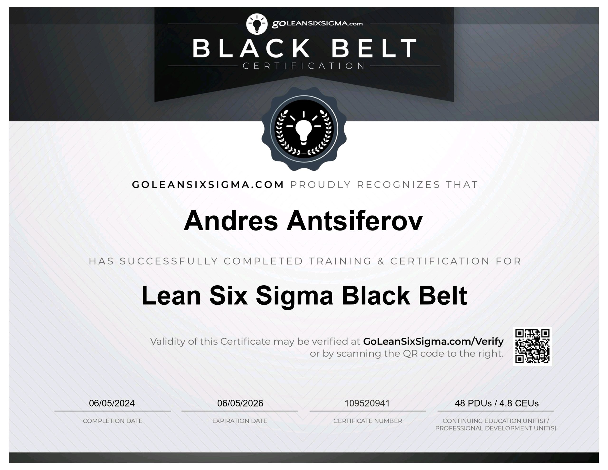 Lean Six Sigma Black Belt